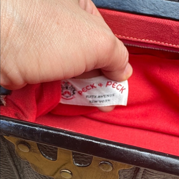 Vintage Roger Van S for Peck n’ Peck black leather small shoulder bag - Picture 8 of 9